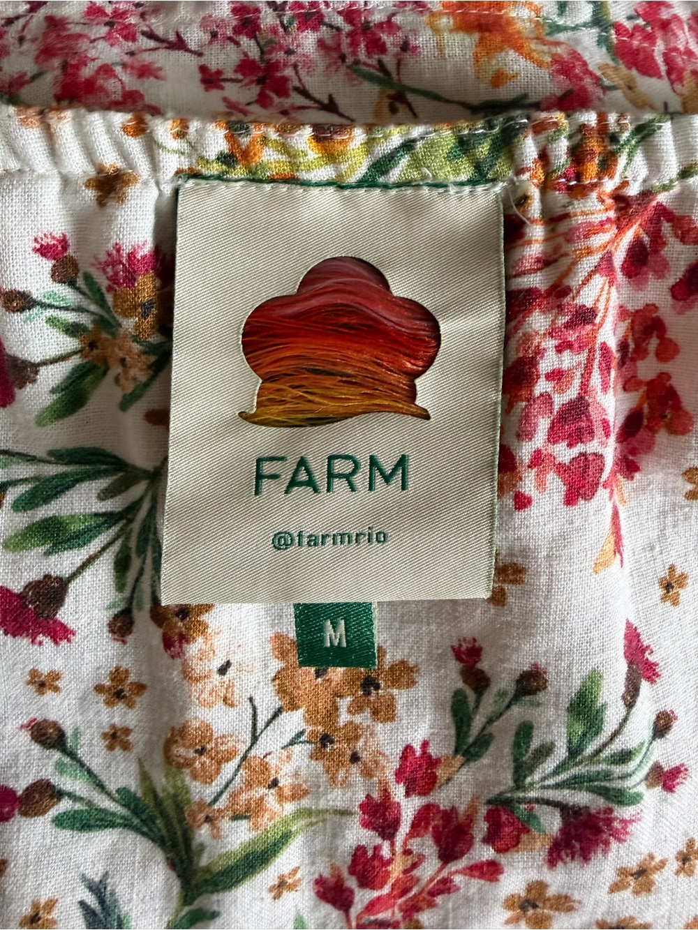 FARM Rio White Mini Dress with Pink, Orange & Green Floral Print - Picture 4 of 5